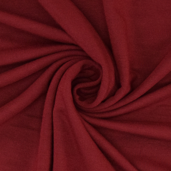 Tissu Tencel jersey modal uni, lie de vin