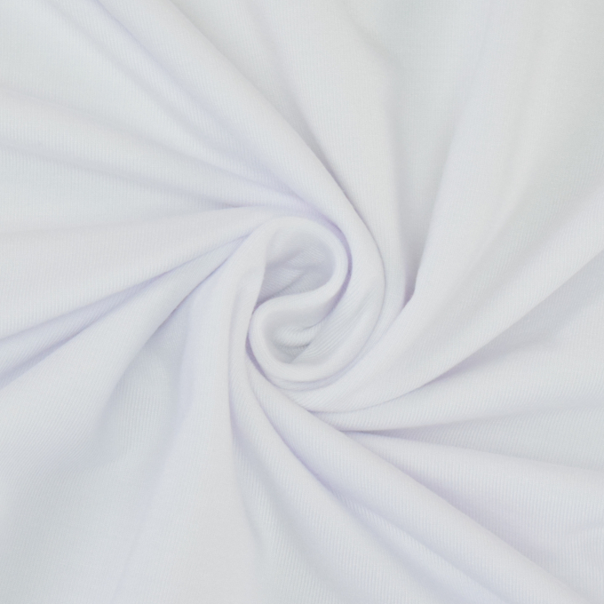 Tissu Tencel jersey modal uni, blanc
