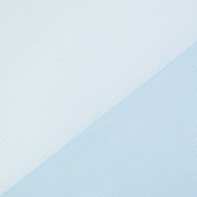新品未使用/Bluelea Hem tulle docking pullover Tulle plain, light blue | Fabrics Hemmers
