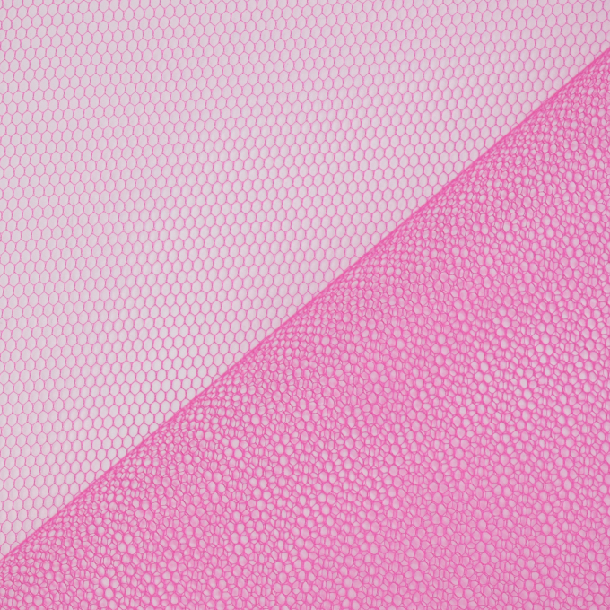 Tissu tulle uni, rouge magenta