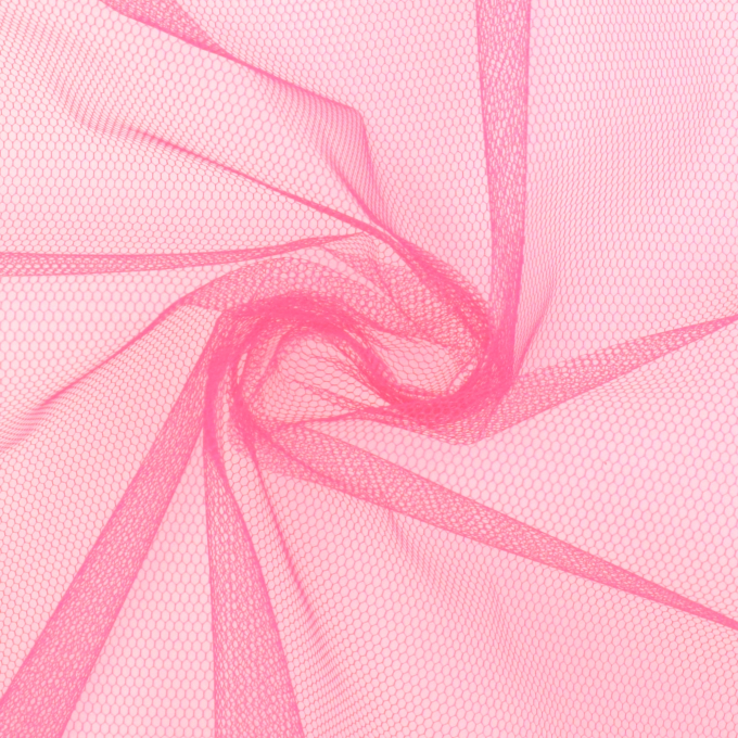 Tissu tulle uni, fuchsia fluo