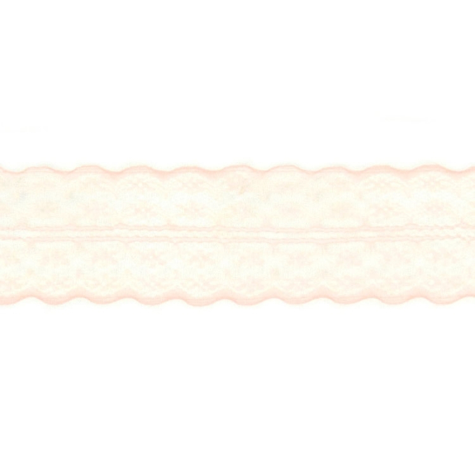 Ruban dentelle en tulle, 48 mm, rose