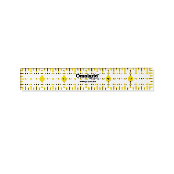 Universal Ruler with inch scale 1 x 6 inch