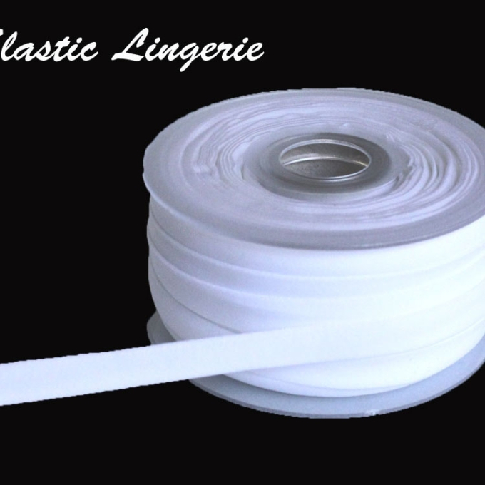 Élastique lingerie, 10 mm, blanc
