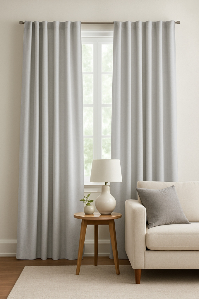 Tissu occultant Black Out, gris clair