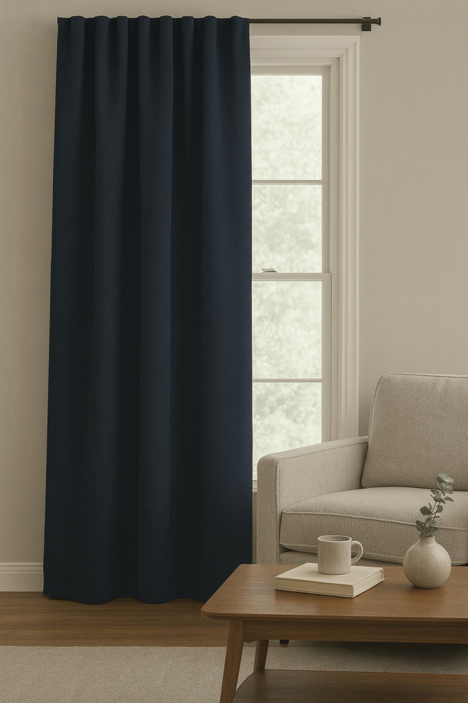 Verduisteringsstof Black Out, marineblauw