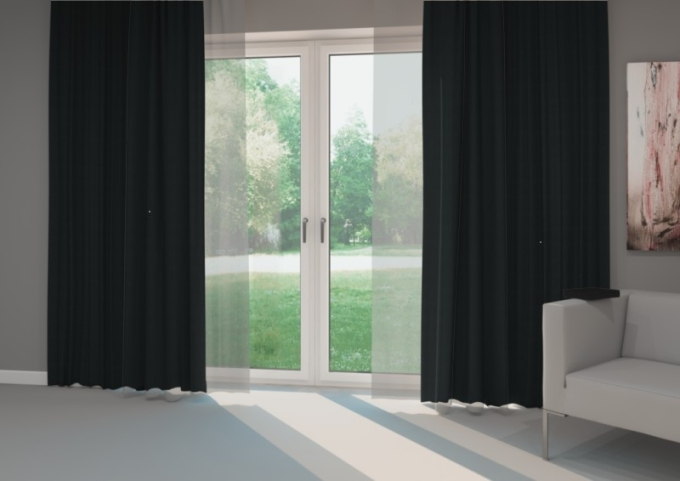 Verduisteringsstof Black Out, zwart