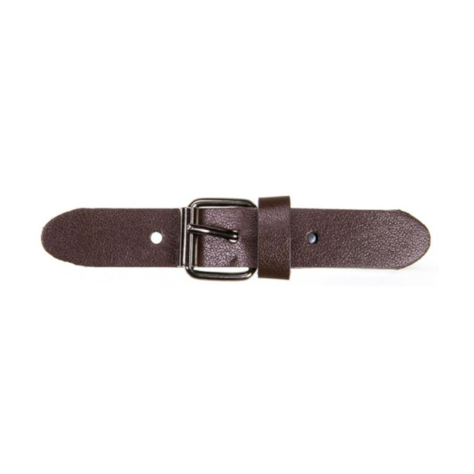 Attache en similicuir, marron moyen