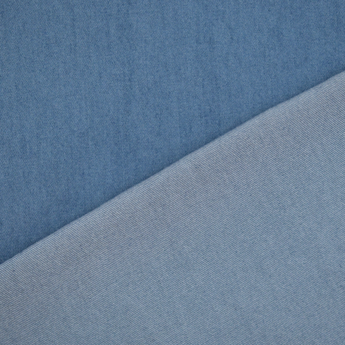 Viscose chambray, jeansblauw