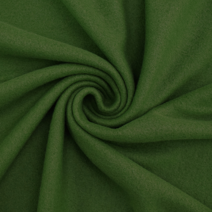 Tissu polaire viscose douce de luxe, vert gazon