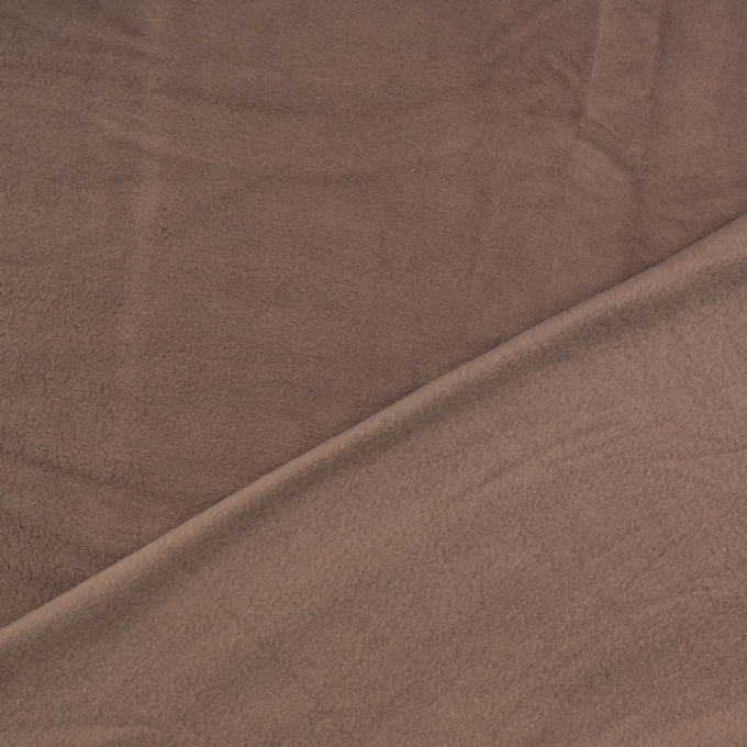 Tissu polaire viscose douce de luxe, marron clair