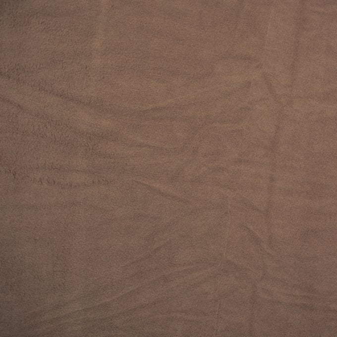 Tissu polaire viscose douce de luxe, marron clair