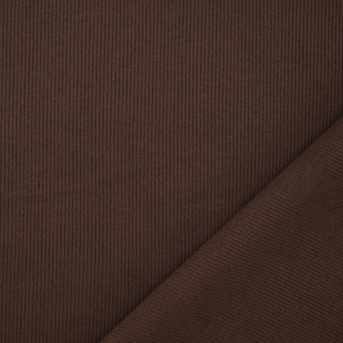 Viscose fine rib jersey brushed, brown
