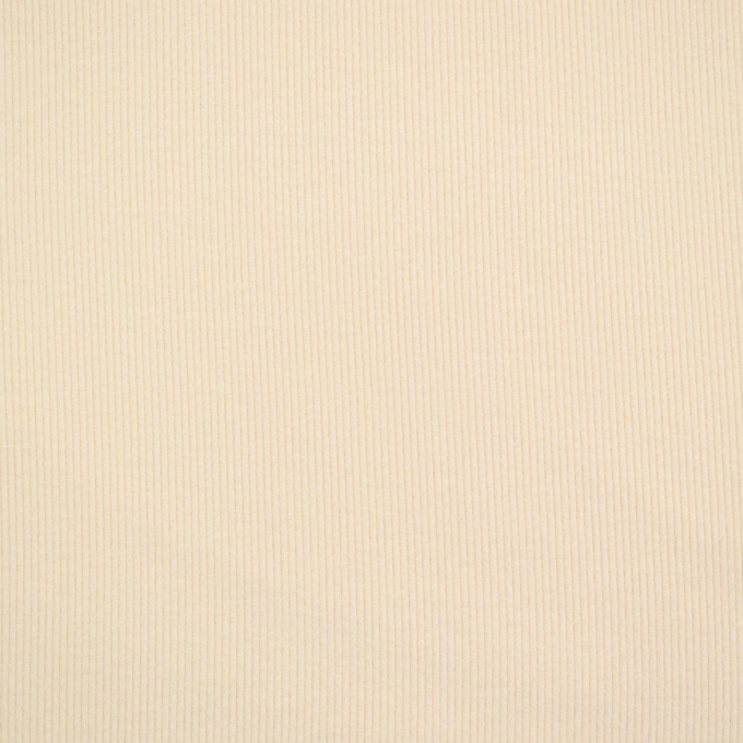 Tissu jersey viscose côtelé gratté brushed, crème