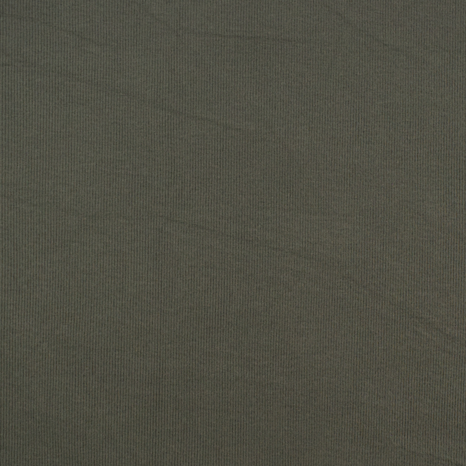 Viscose fijne ribjersey brushed, grijsgroen