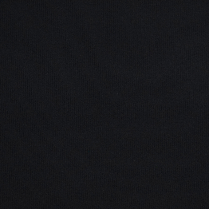 Viscose fijne ribjersey brushed, zwart