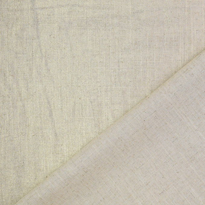 Tissu lin viscose Brillant Glitter Fibre Mood, or