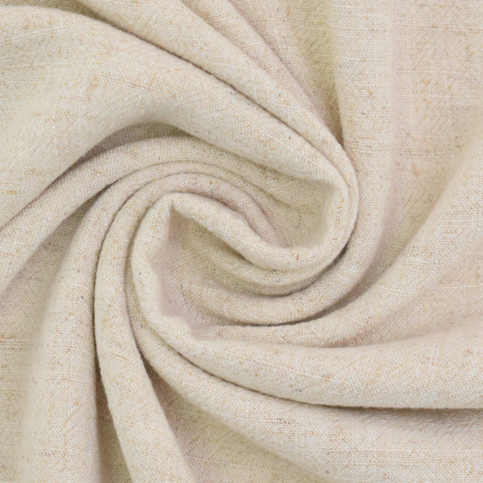 Tissu lin viscose jacquard, beige