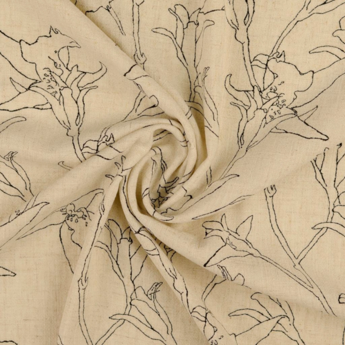 Viscose Linnen Lillie, naturel