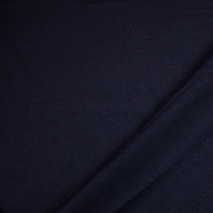 Viscose linnen mix, marineblauw