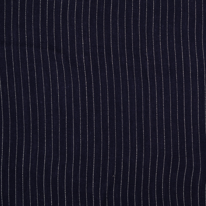 Viscose Linen Mix Stripes, dark blue