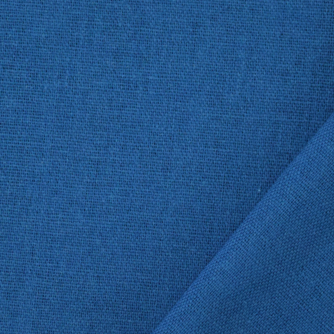 Viscose linnen mix uni, blauw