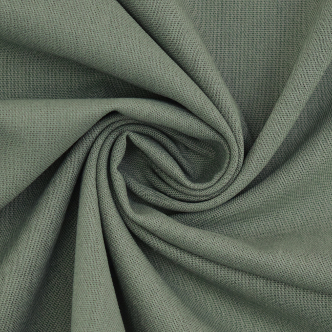 Viscose linnen mix uni, grijsgroen