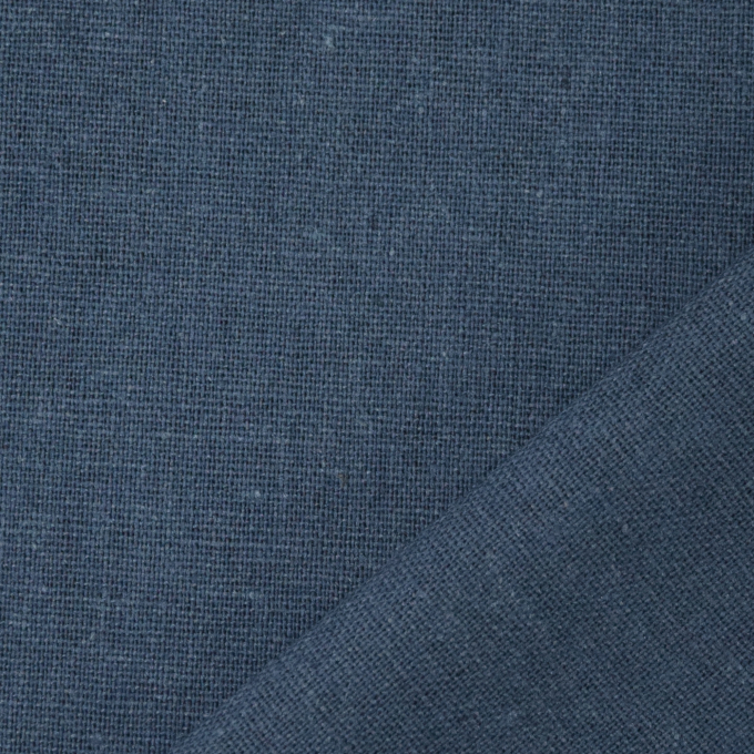 Viscose linnen mix uni, jeansblauw