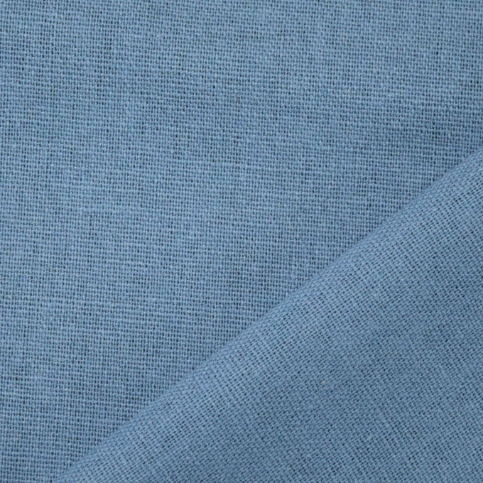 Viscose linnen mix uni, duivenblauw