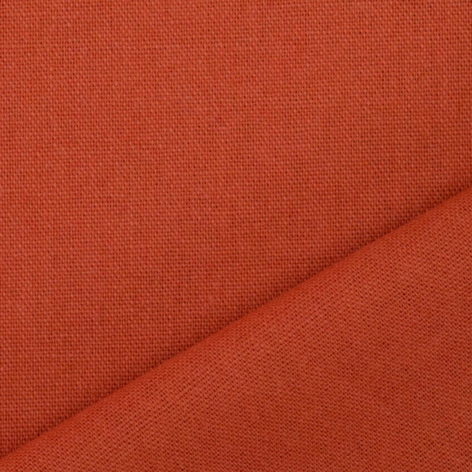 Viscose linnen mix uni, terracotta