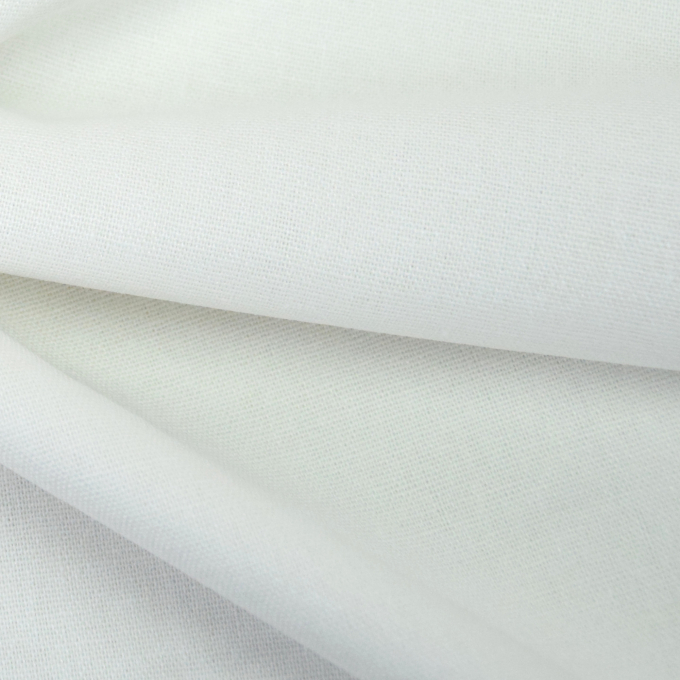 Viscose linen mix plain, white