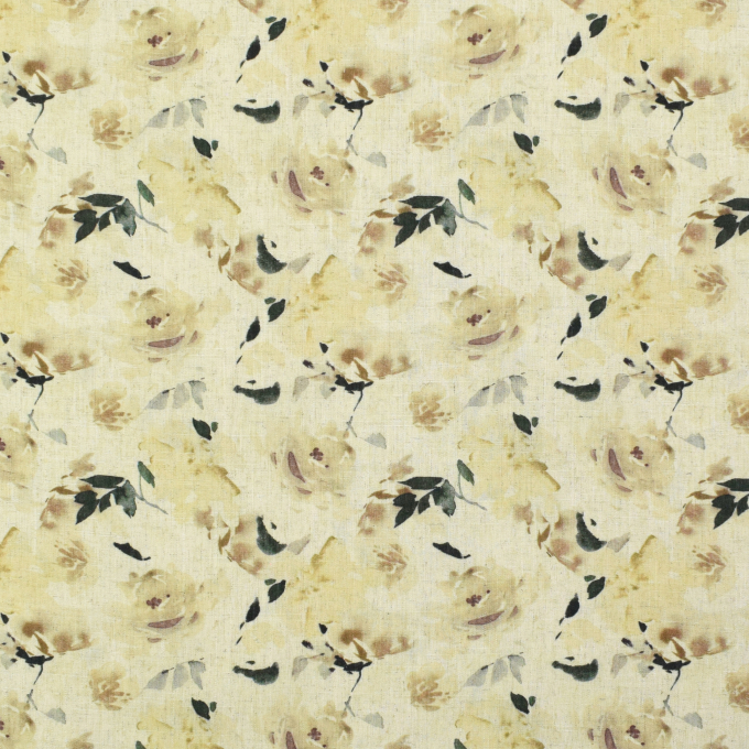 Viscose Linnen Rose Dream, geel