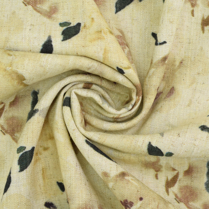 Viscose Linnen Rose Dream, geel