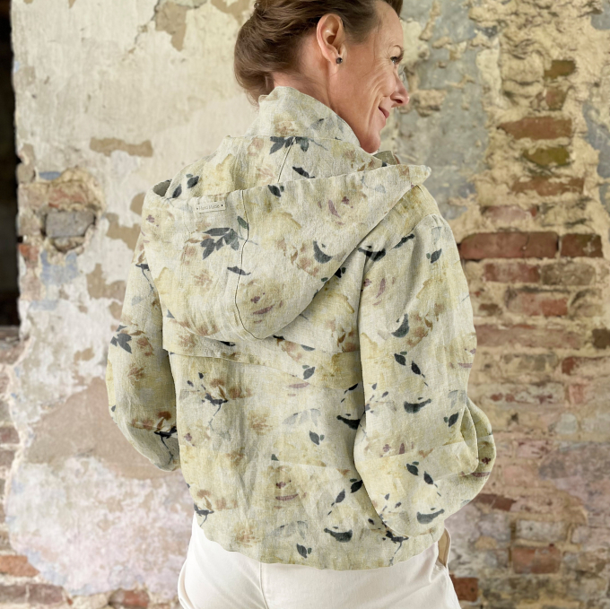 Viscose Linnen Rose Dream, geel