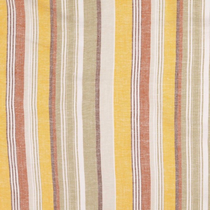 Viscose linnen strepen, beige