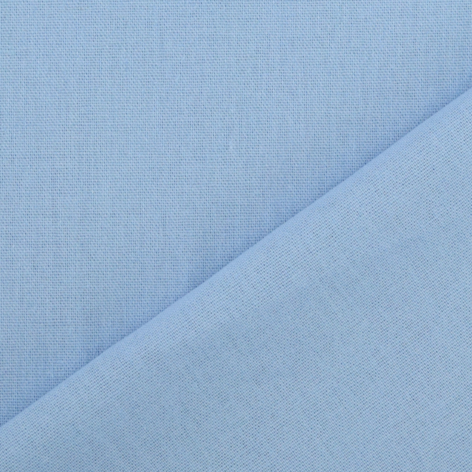 Tissu lin viscose uni, bleu clair