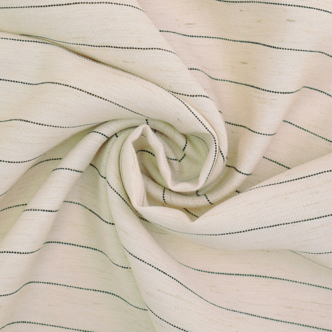 Tissu viscose rayé Mix Horizontal Stripes, naturel