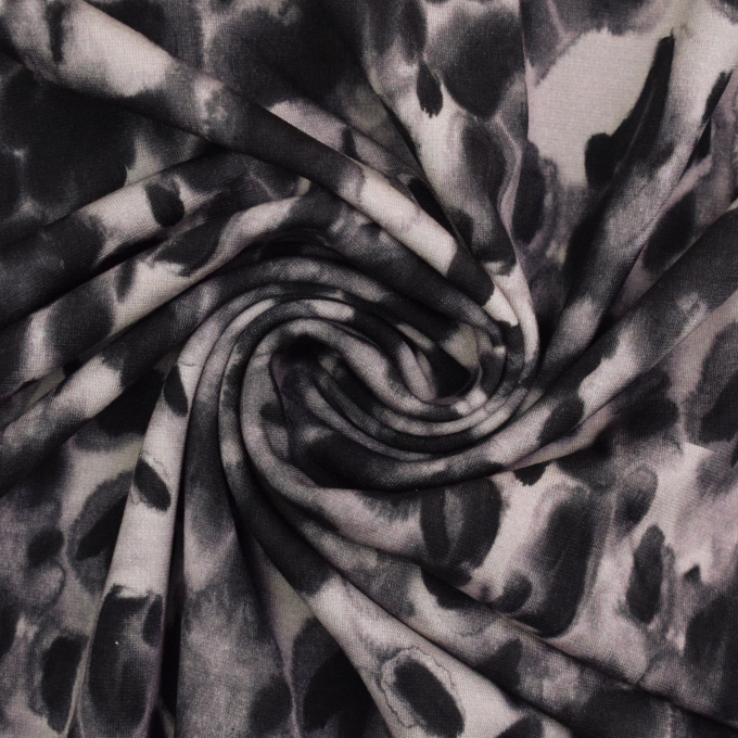 Viscose mix jersey Animal Skin, taupe