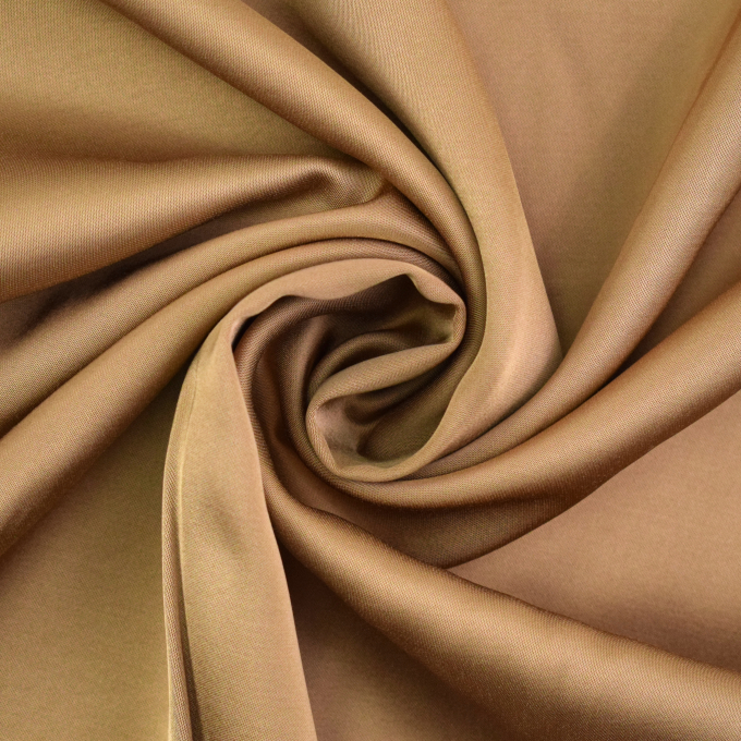 Viscose satijn Ellen, camel
