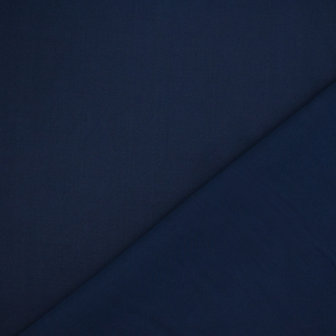 Tissu satin de viscose Ellen, bleu marine