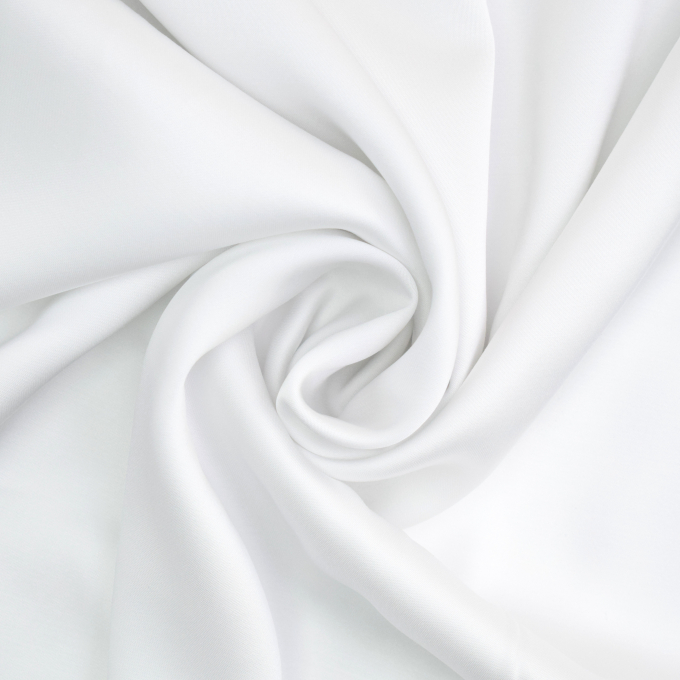 Tissu satin de viscose Ellen, blanc
