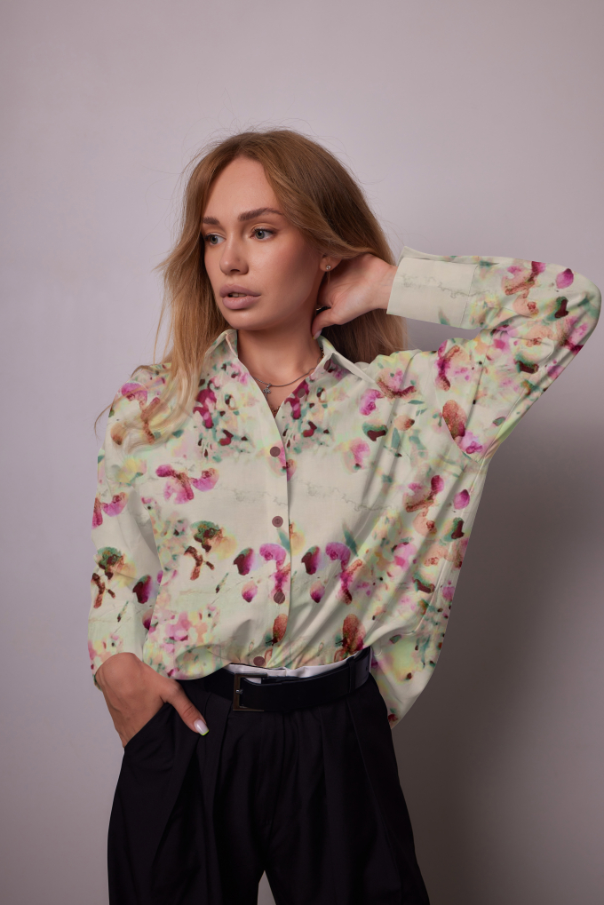 Viscose Stretch Endless Love, multicolour