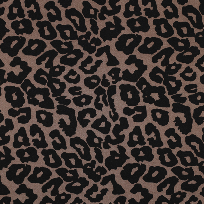Viscose stretch luipaard, bruin