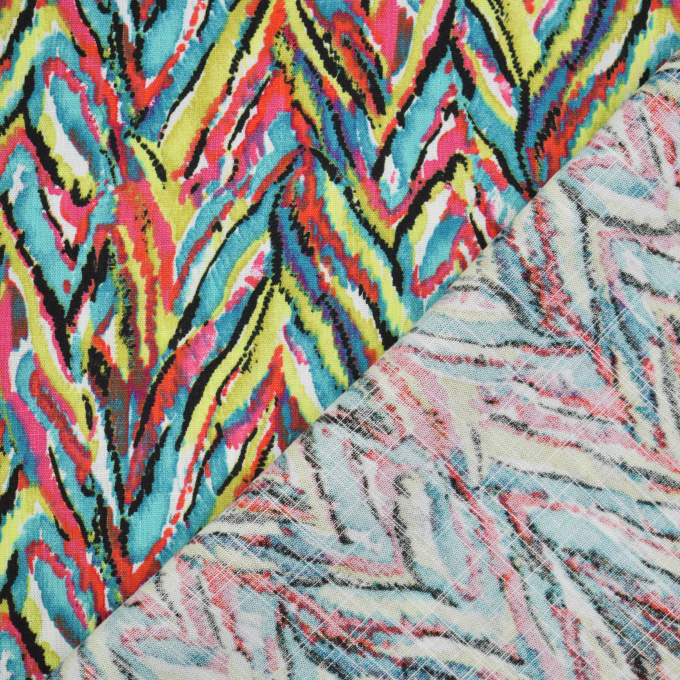 Viscose Stretch Zick Zack, teal