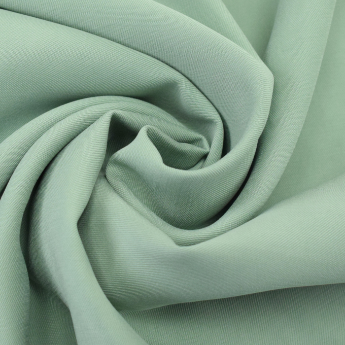 Tissu viscose sergé twill, vert pâle