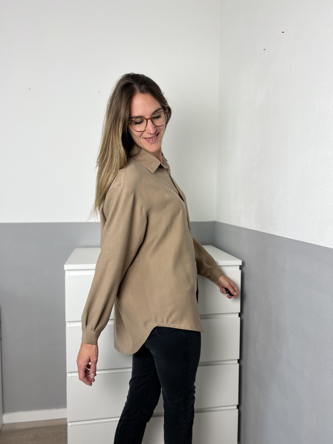 Viscose twill, lichtbruin