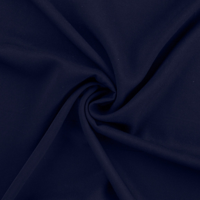 Tissu viscose twill, bleu marine
