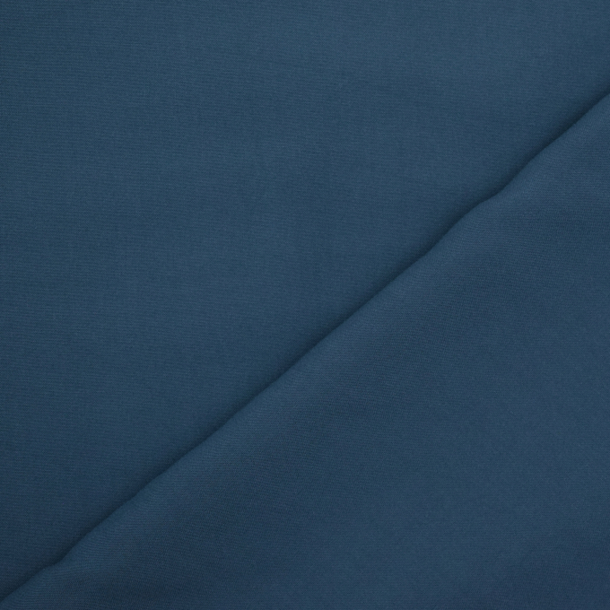Tissu voile de viscose uni, bleu denim