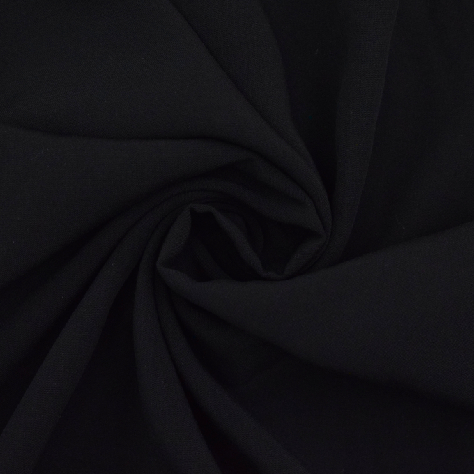 Viscose voile plain, black