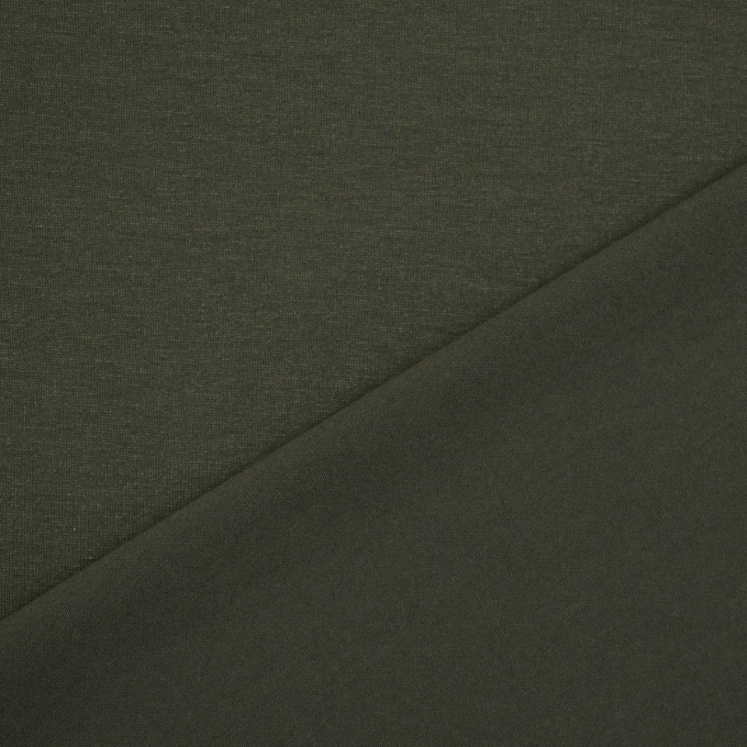 Tissu jersey viscose, vert militaire